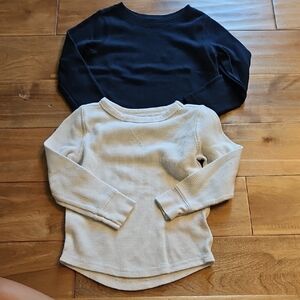 Kids Old Navy Long Sleeve Shirt Set - Navy & White